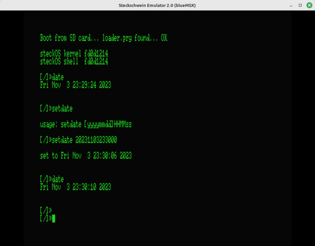 steckOS nvram command output