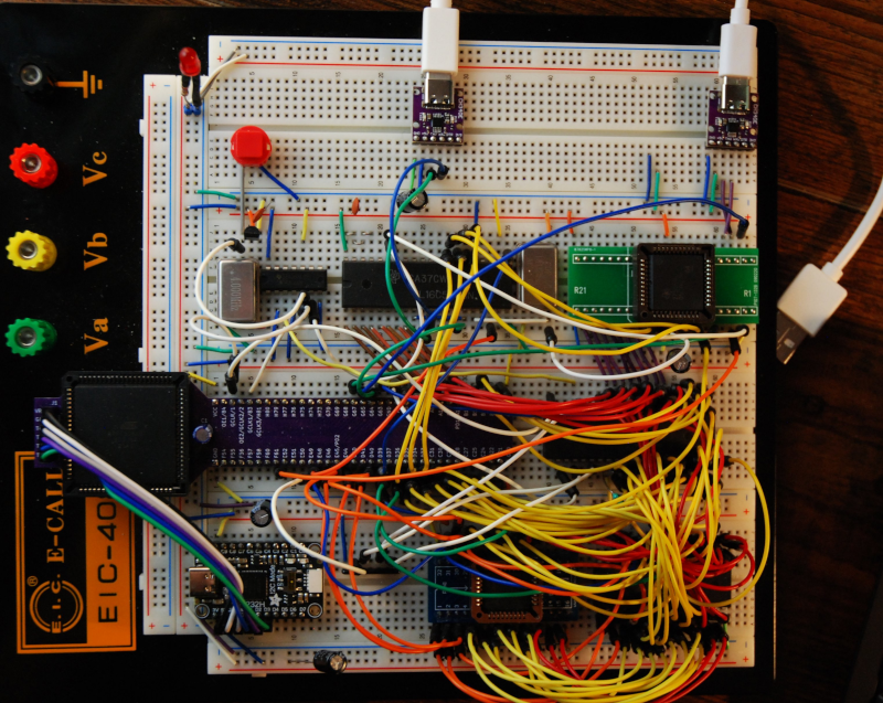 THRUART - DUART and UART on the breadboard